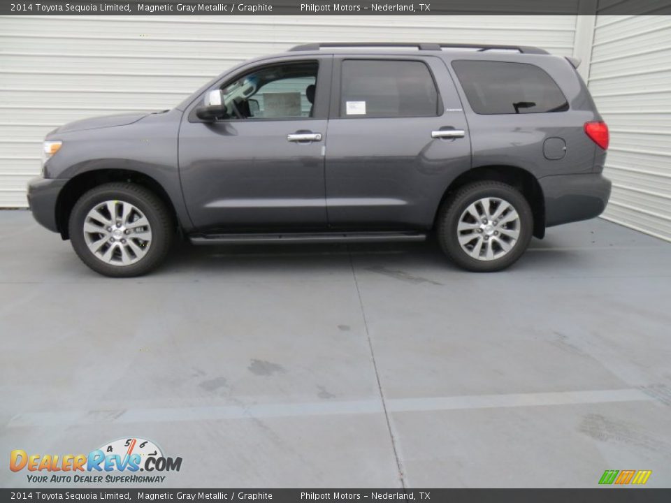 2014 Toyota Sequoia Limited Magnetic Gray Metallic / Graphite Photo #6