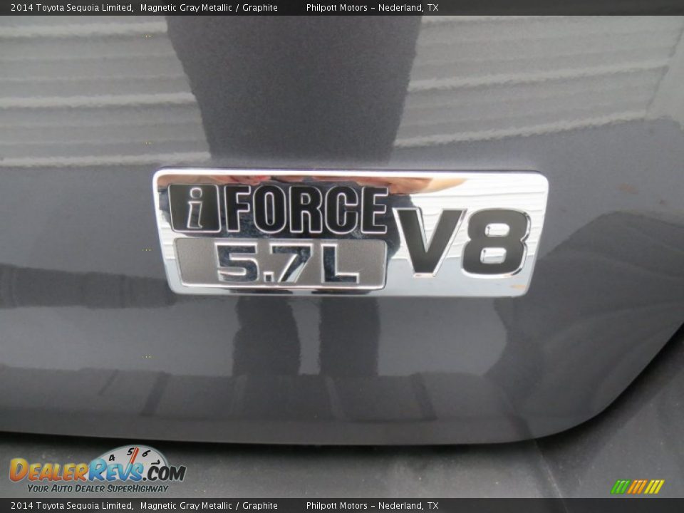 2014 Toyota Sequoia Limited Magnetic Gray Metallic / Graphite Photo #16