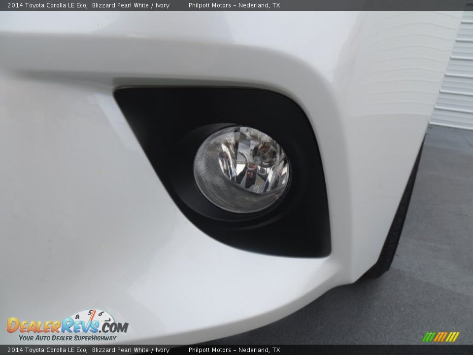 2014 Toyota Corolla LE Eco Blizzard Pearl White / Ivory Photo #10