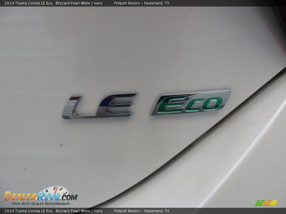 2014 Toyota Corolla LE Eco Blizzard Pearl White / Ivory Photo #15
