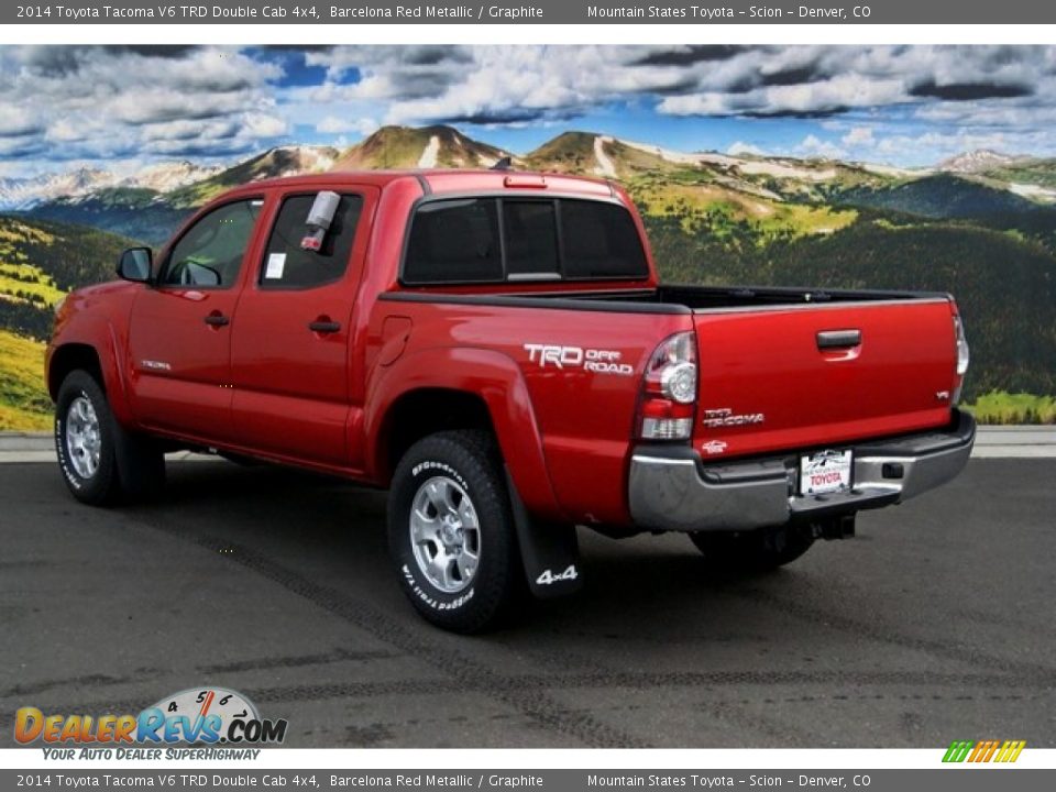 2014 Toyota Tacoma V6 TRD Double Cab 4x4 Barcelona Red Metallic / Graphite Photo #3