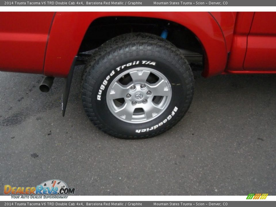 2014 Toyota Tacoma V6 TRD Double Cab 4x4 Barcelona Red Metallic / Graphite Photo #9