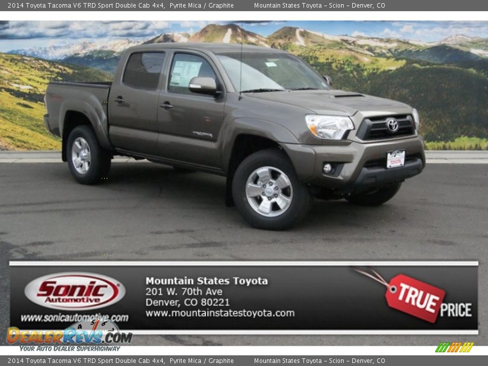 2014 Toyota Tacoma V6 TRD Sport Double Cab 4x4 Pyrite Mica / Graphite Photo #1
