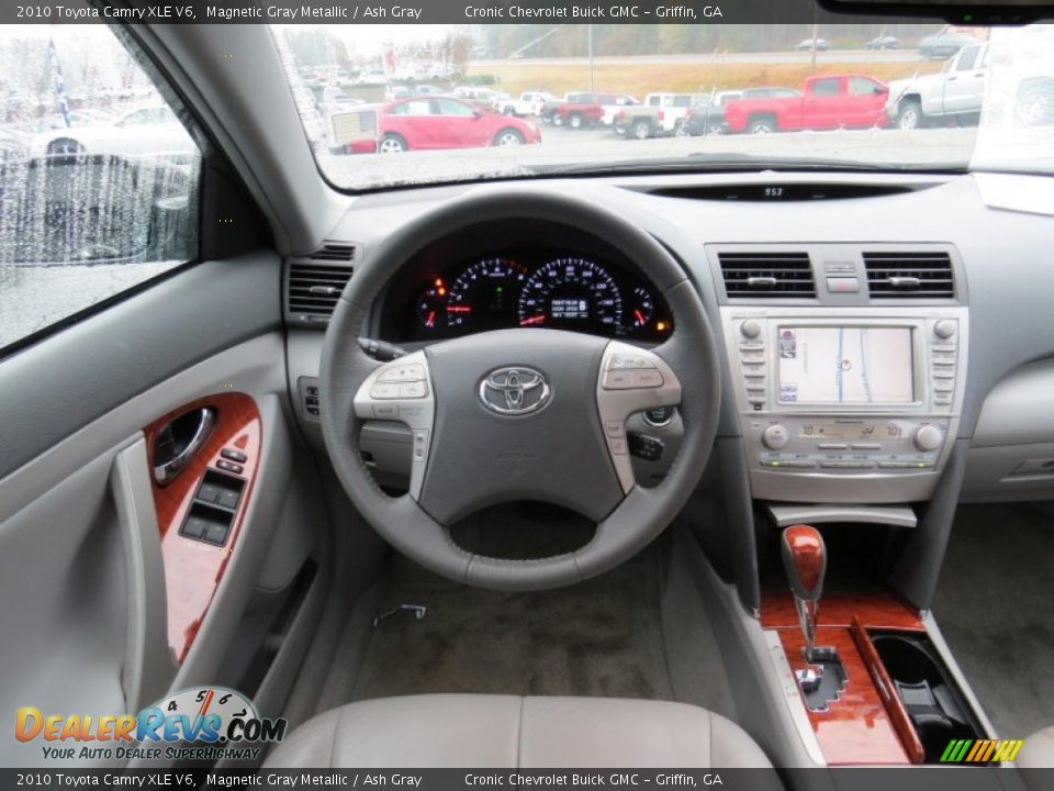 2010 Toyota Camry XLE V6 Magnetic Gray Metallic / Ash Gray Photo #18