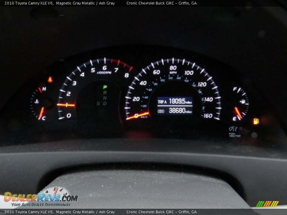 2010 Toyota Camry XLE V6 Magnetic Gray Metallic / Ash Gray Photo #19