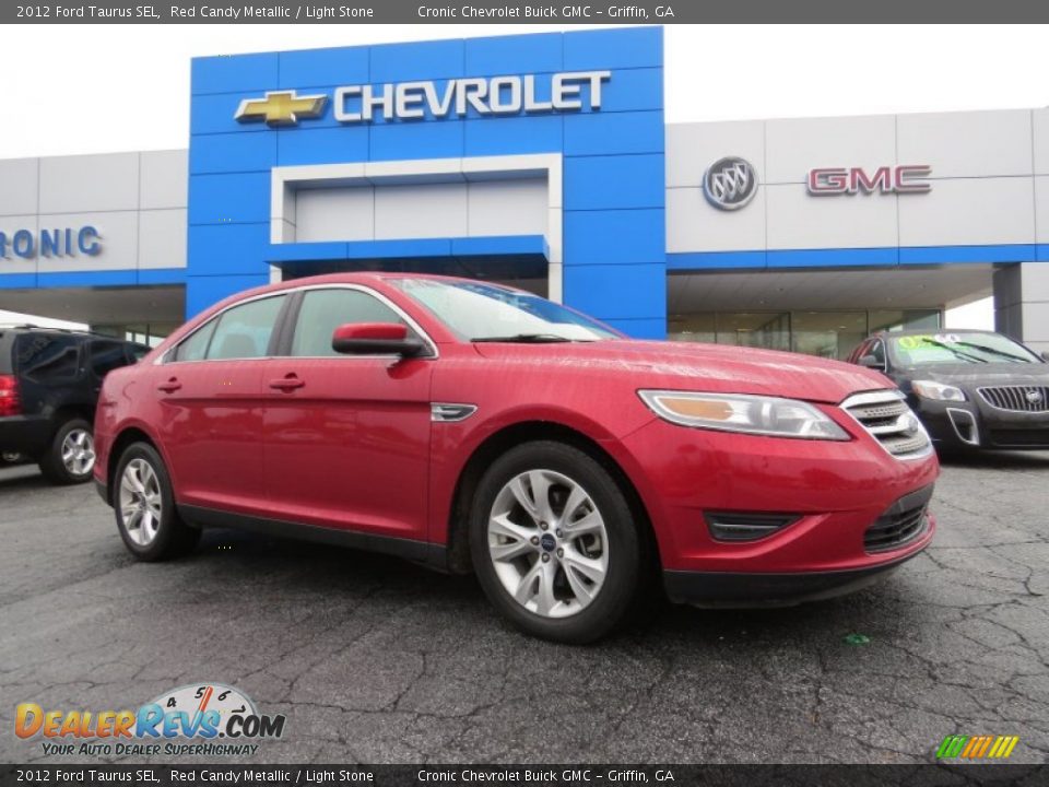 2012 Ford Taurus SEL Red Candy Metallic / Light Stone Photo #1