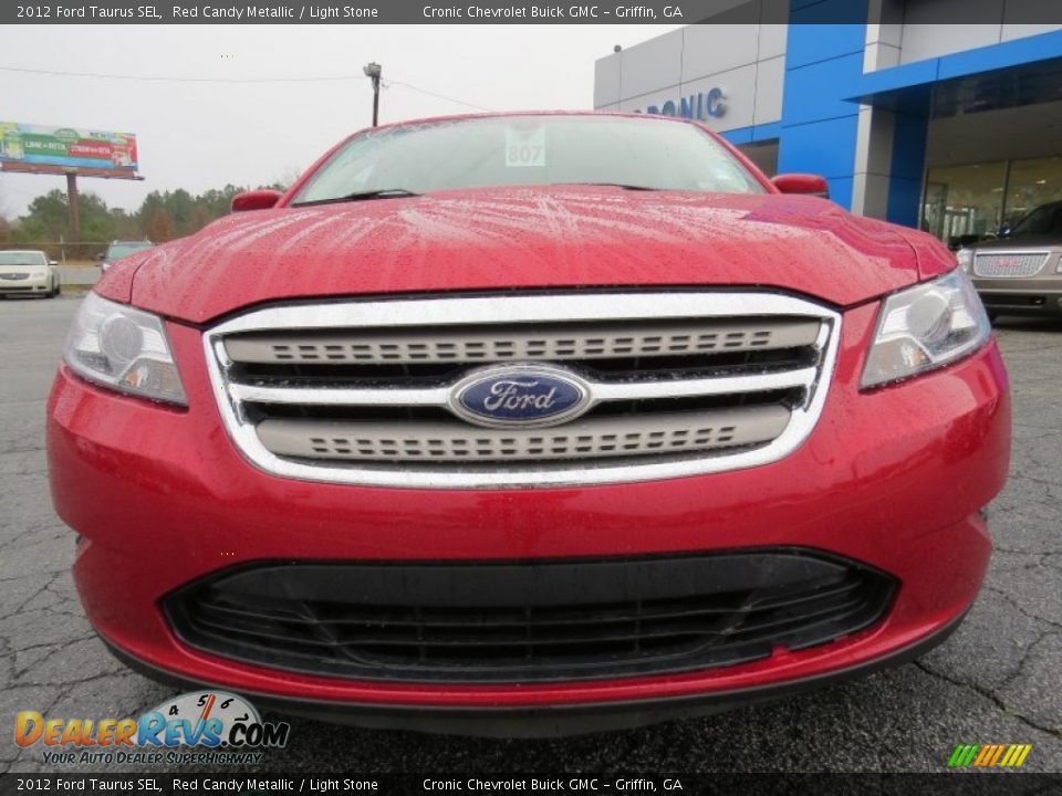 2012 Ford Taurus SEL Red Candy Metallic / Light Stone Photo #2