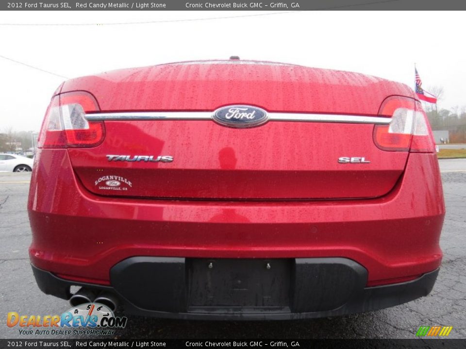 2012 Ford Taurus SEL Red Candy Metallic / Light Stone Photo #6