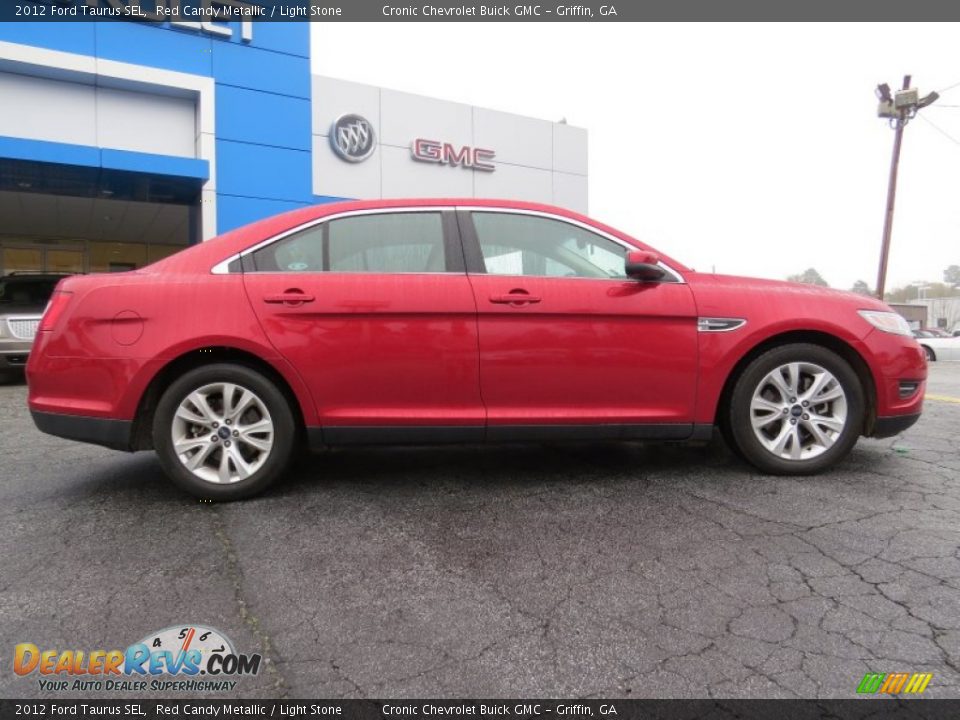 2012 Ford Taurus SEL Red Candy Metallic / Light Stone Photo #8