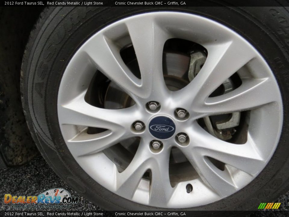 2012 Ford Taurus SEL Red Candy Metallic / Light Stone Photo #9