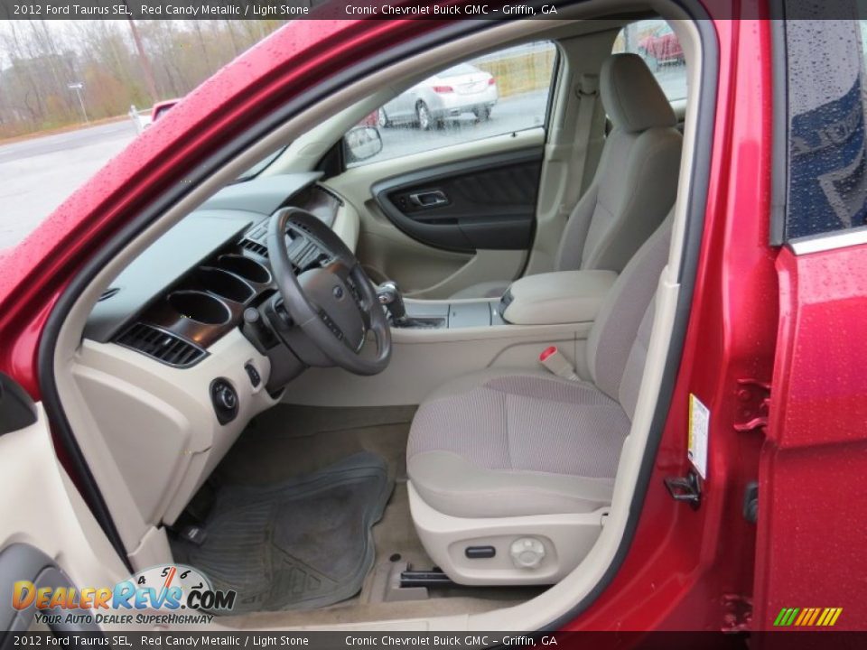 2012 Ford Taurus SEL Red Candy Metallic / Light Stone Photo #10
