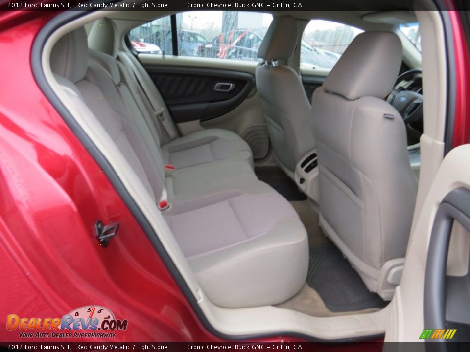 2012 Ford Taurus SEL Red Candy Metallic / Light Stone Photo #13