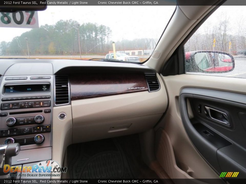2012 Ford Taurus SEL Red Candy Metallic / Light Stone Photo #15