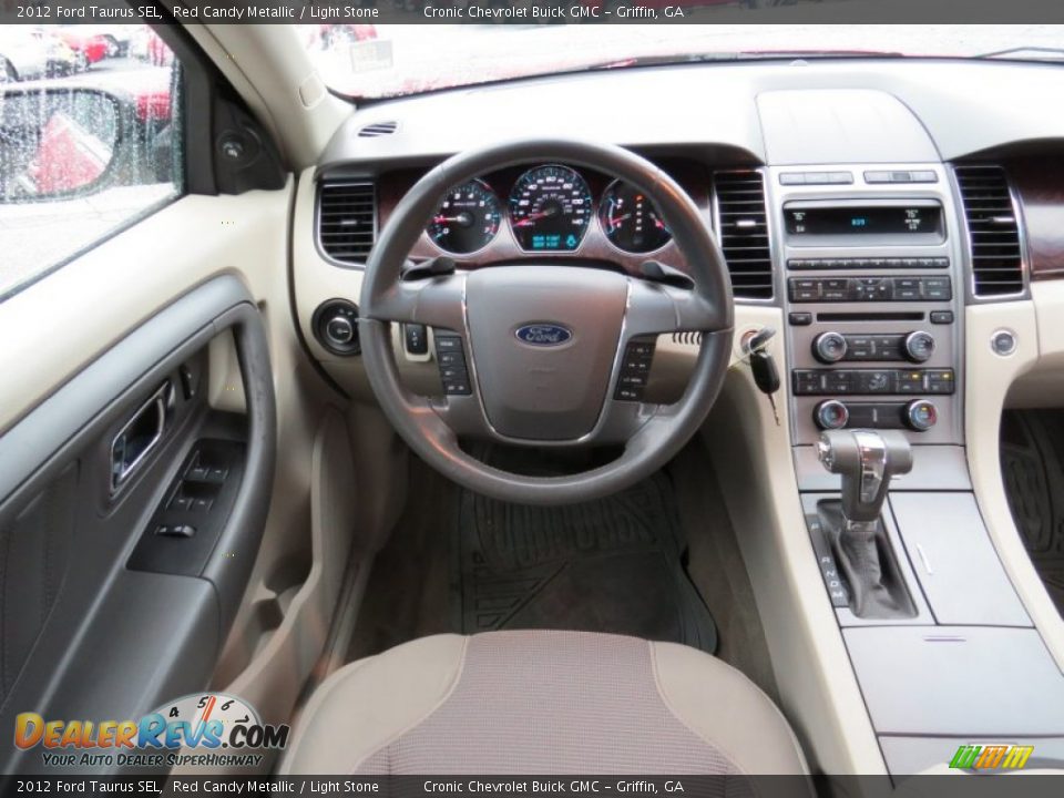 2012 Ford Taurus SEL Red Candy Metallic / Light Stone Photo #18