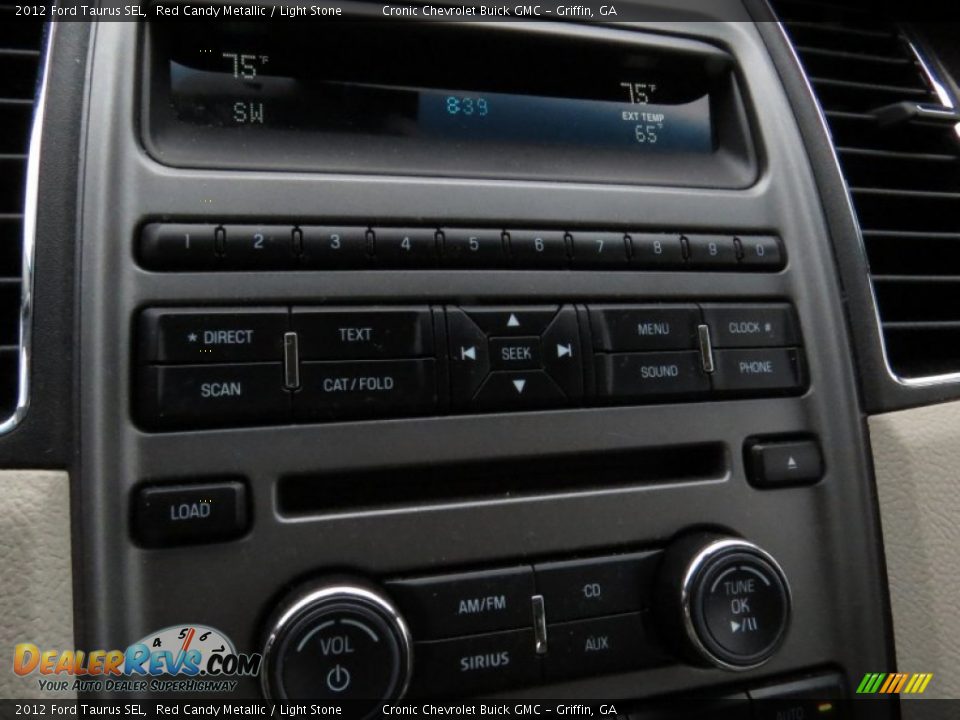 2012 Ford Taurus SEL Red Candy Metallic / Light Stone Photo #20