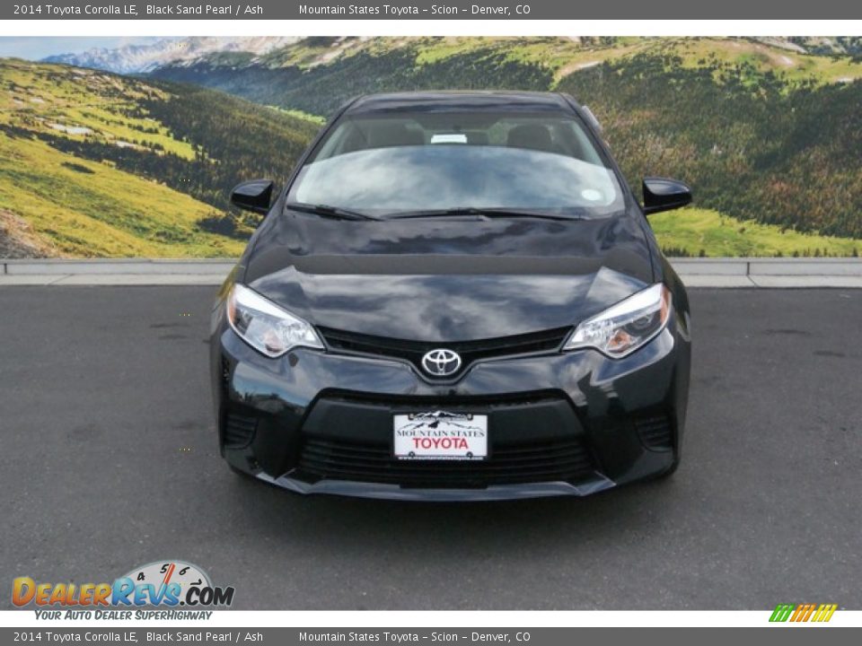 2014 Toyota Corolla LE Black Sand Pearl / Ash Photo #2