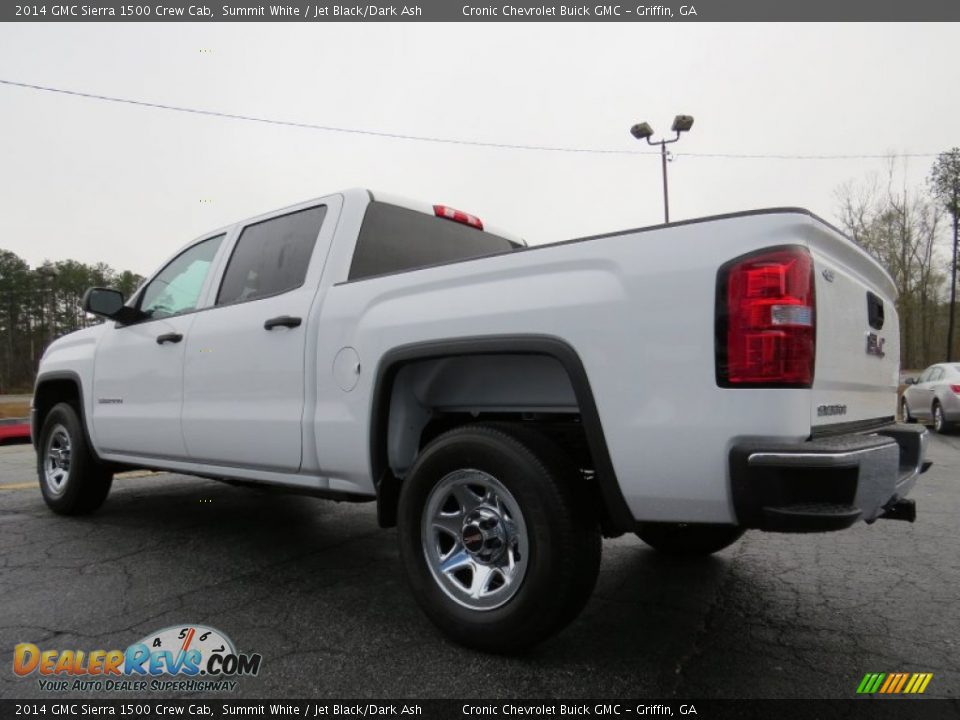 2014 GMC Sierra 1500 Crew Cab Summit White / Jet Black/Dark Ash Photo #5