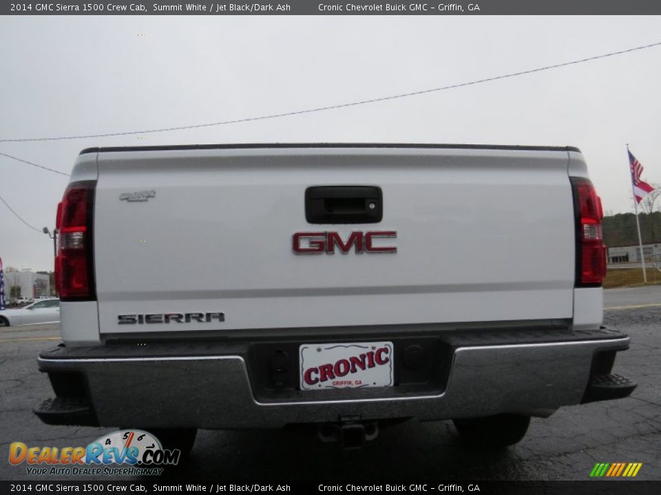 2014 GMC Sierra 1500 Crew Cab Summit White / Jet Black/Dark Ash Photo #6