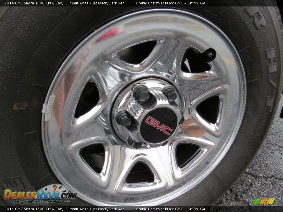 2014 GMC Sierra 1500 Crew Cab Summit White / Jet Black/Dark Ash Photo #9