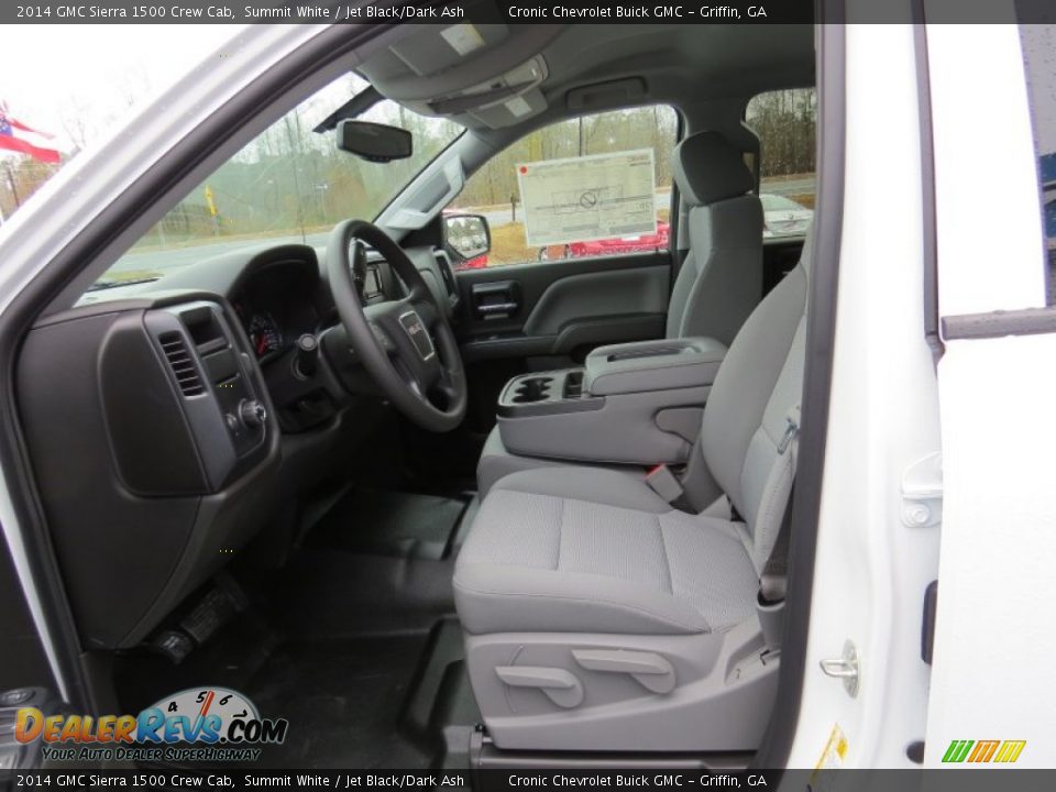 2014 GMC Sierra 1500 Crew Cab Summit White / Jet Black/Dark Ash Photo #10