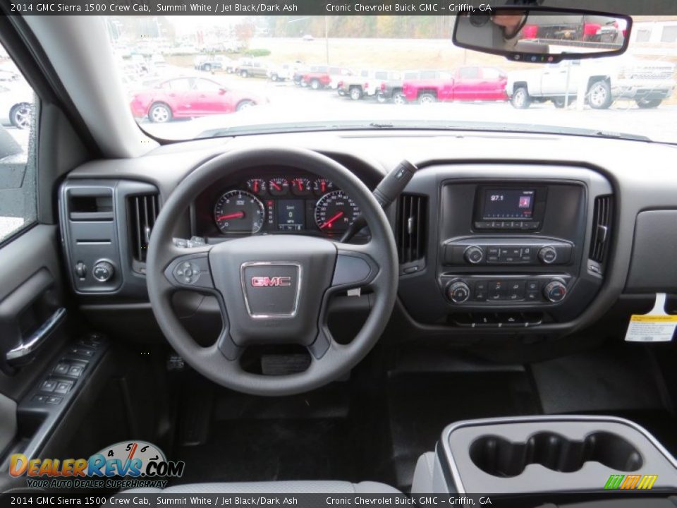 2014 GMC Sierra 1500 Crew Cab Summit White / Jet Black/Dark Ash Photo #12