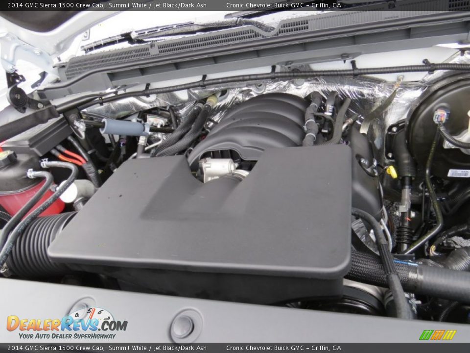 2014 GMC Sierra 1500 Crew Cab Summit White / Jet Black/Dark Ash Photo #13