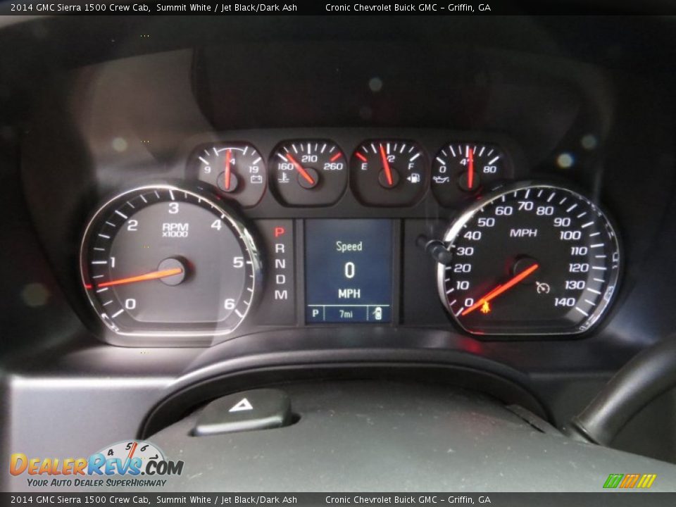 2014 GMC Sierra 1500 Crew Cab Summit White / Jet Black/Dark Ash Photo #14