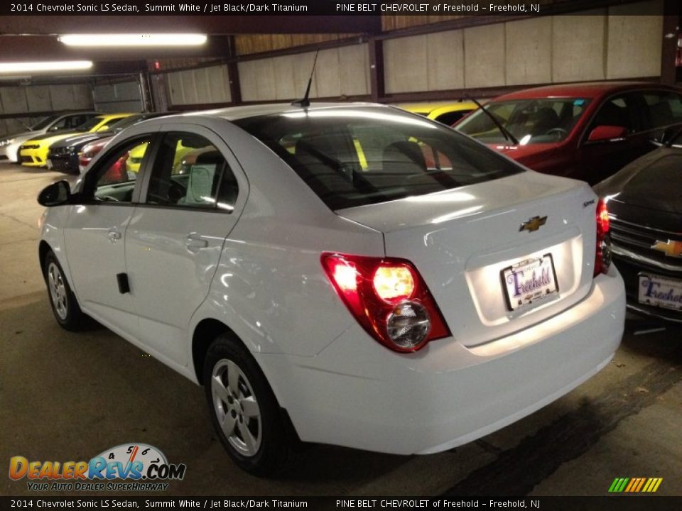 2014 Chevrolet Sonic LS Sedan Summit White / Jet Black/Dark Titanium Photo #4