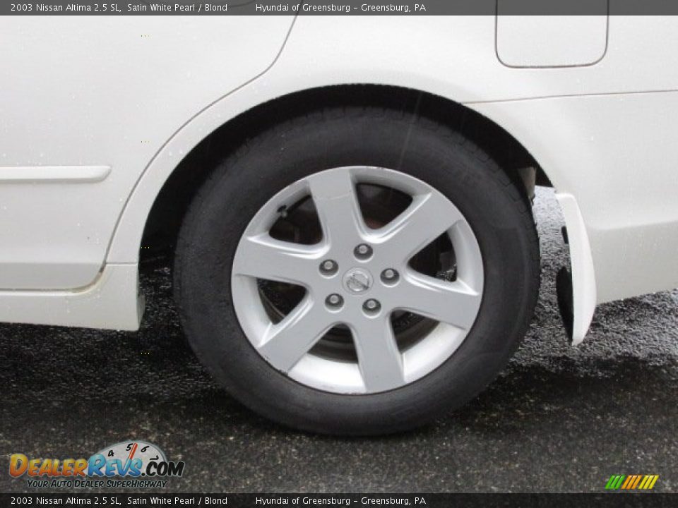 2003 Nissan Altima 2.5 SL Satin White Pearl / Blond Photo #6