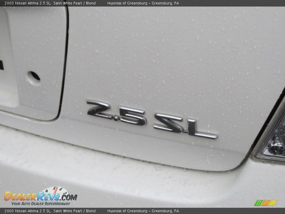 2003 Nissan Altima 2.5 SL Satin White Pearl / Blond Photo #8