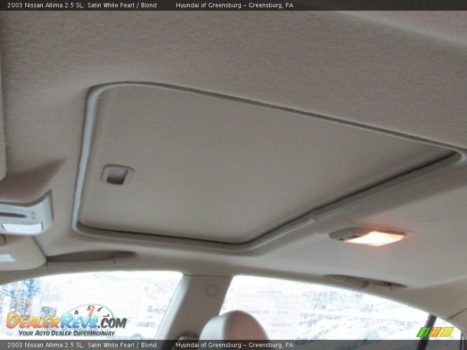 2003 Nissan Altima 2.5 SL Satin White Pearl / Blond Photo #10