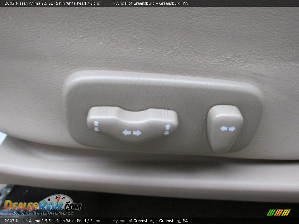 2003 Nissan Altima 2.5 SL Satin White Pearl / Blond Photo #13