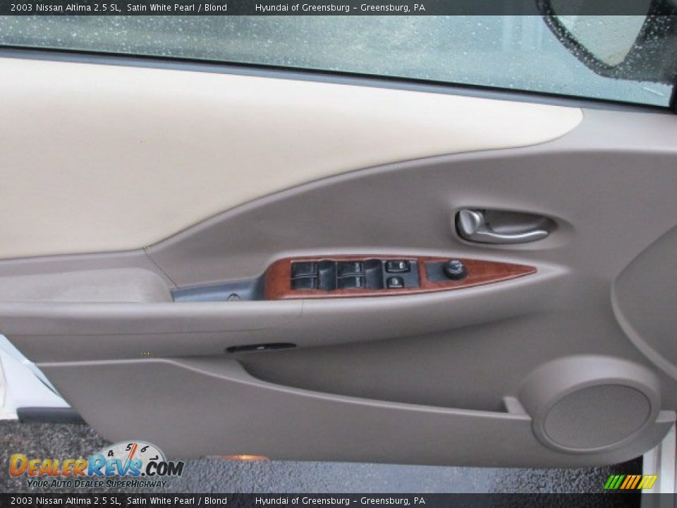 2003 Nissan Altima 2.5 SL Satin White Pearl / Blond Photo #14