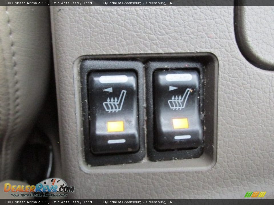 2003 Nissan Altima 2.5 SL Satin White Pearl / Blond Photo #15