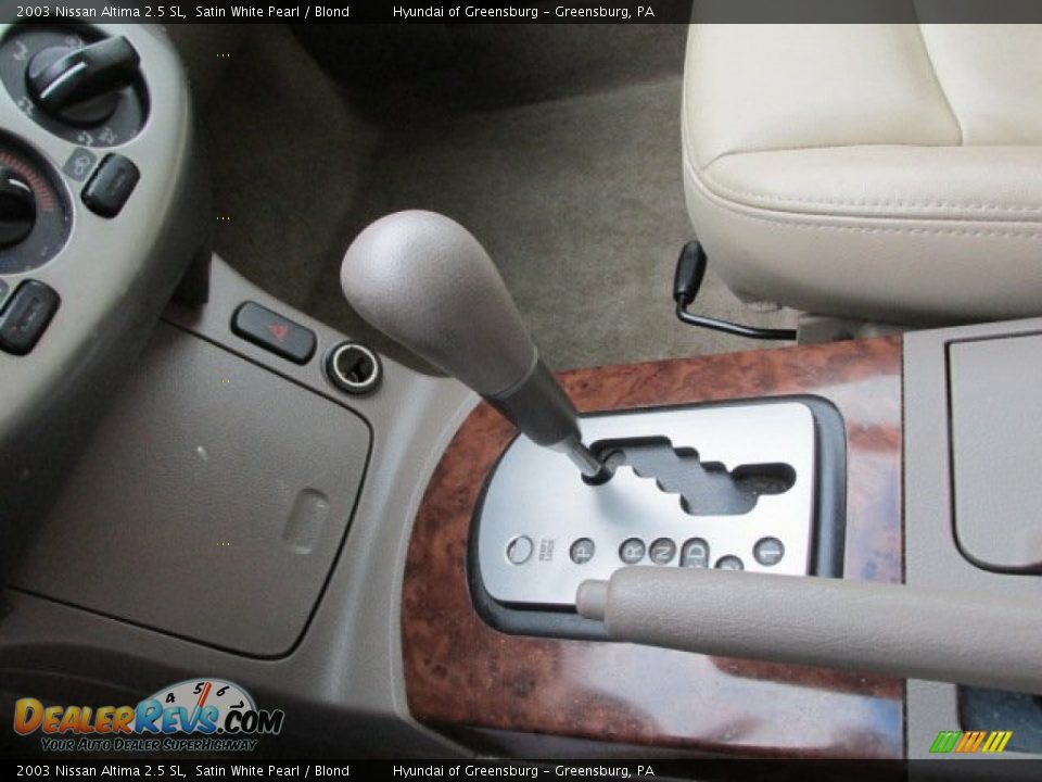 2003 Nissan Altima 2.5 SL Satin White Pearl / Blond Photo #16