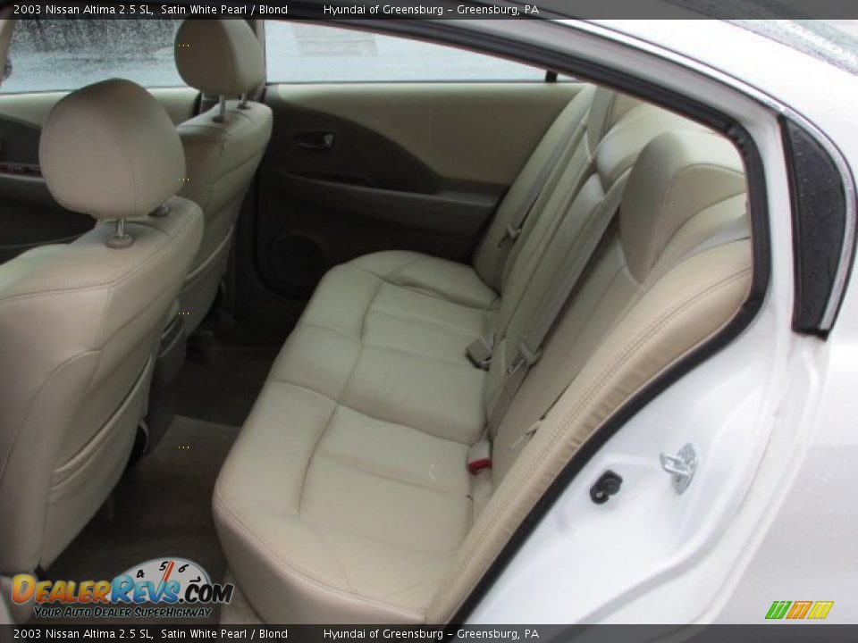 2003 Nissan Altima 2.5 SL Satin White Pearl / Blond Photo #19