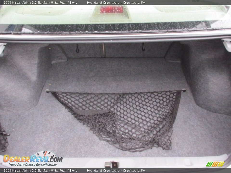 2003 Nissan Altima 2.5 SL Satin White Pearl / Blond Photo #20