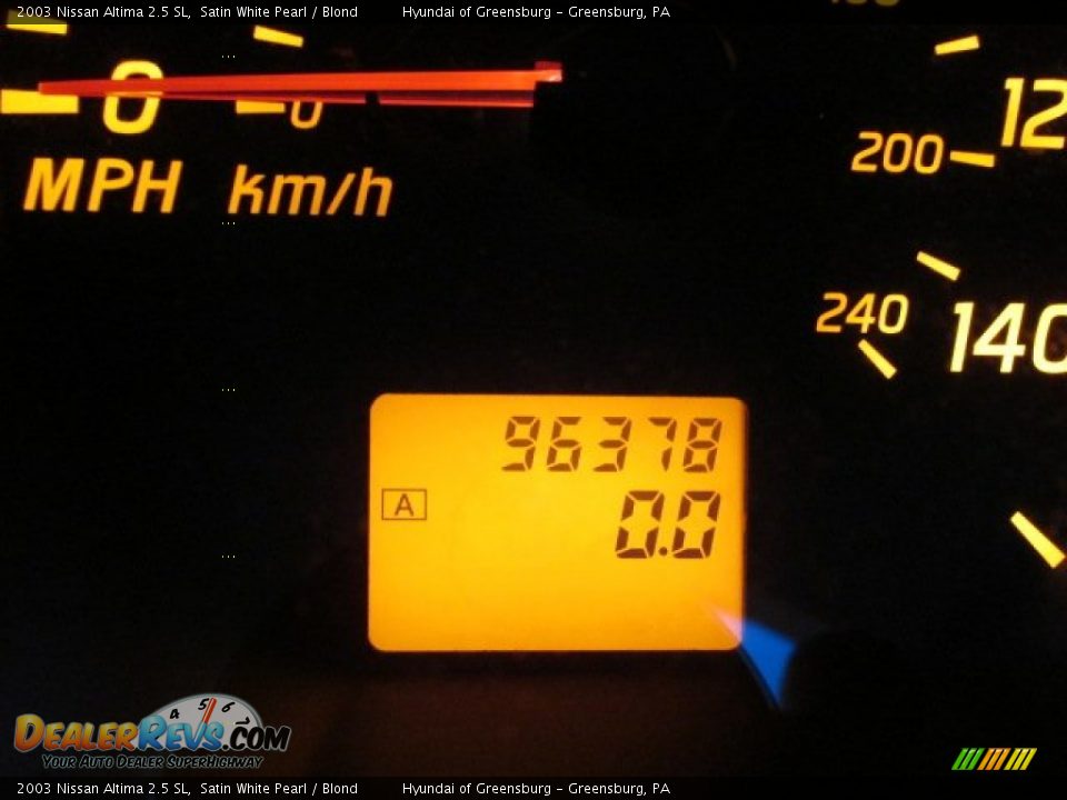 2003 Nissan Altima 2.5 SL Satin White Pearl / Blond Photo #25