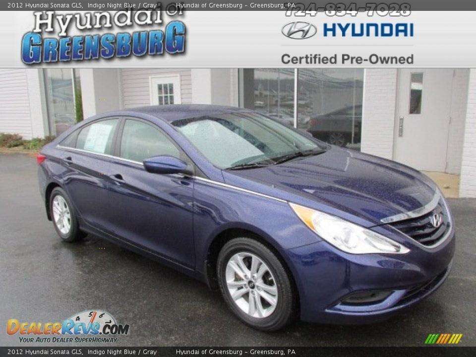 2012 Hyundai Sonata GLS Indigo Night Blue / Gray Photo #1