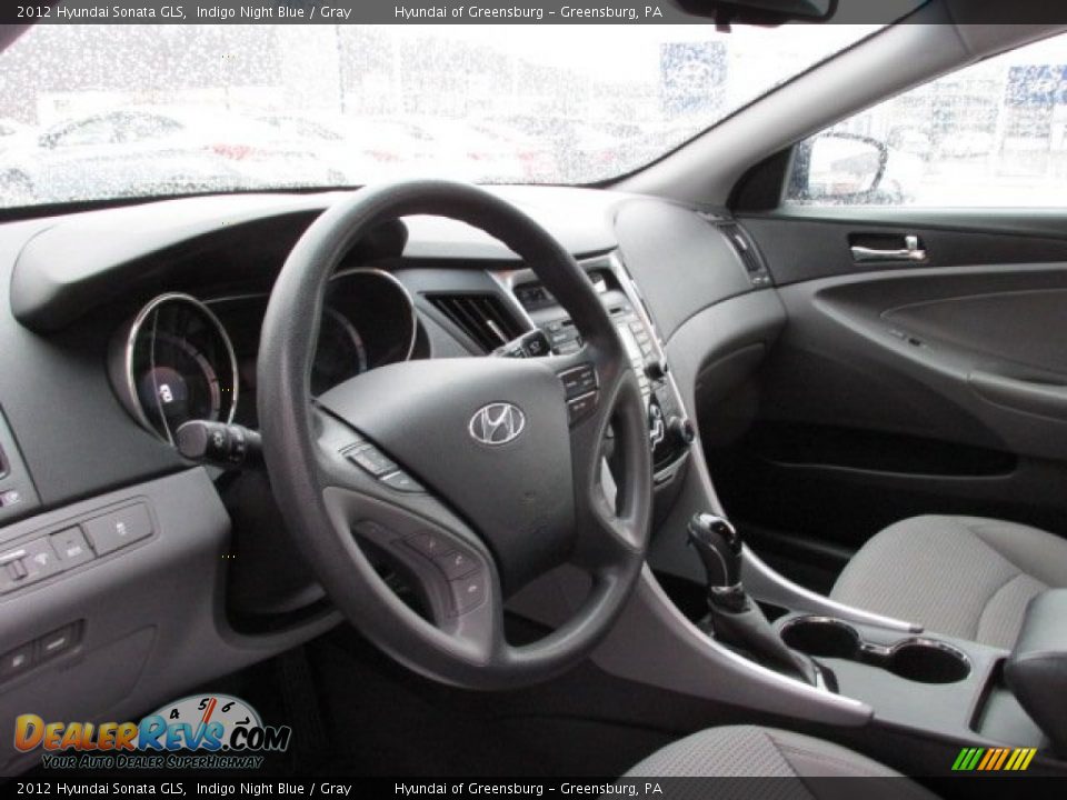2012 Hyundai Sonata GLS Indigo Night Blue / Gray Photo #12