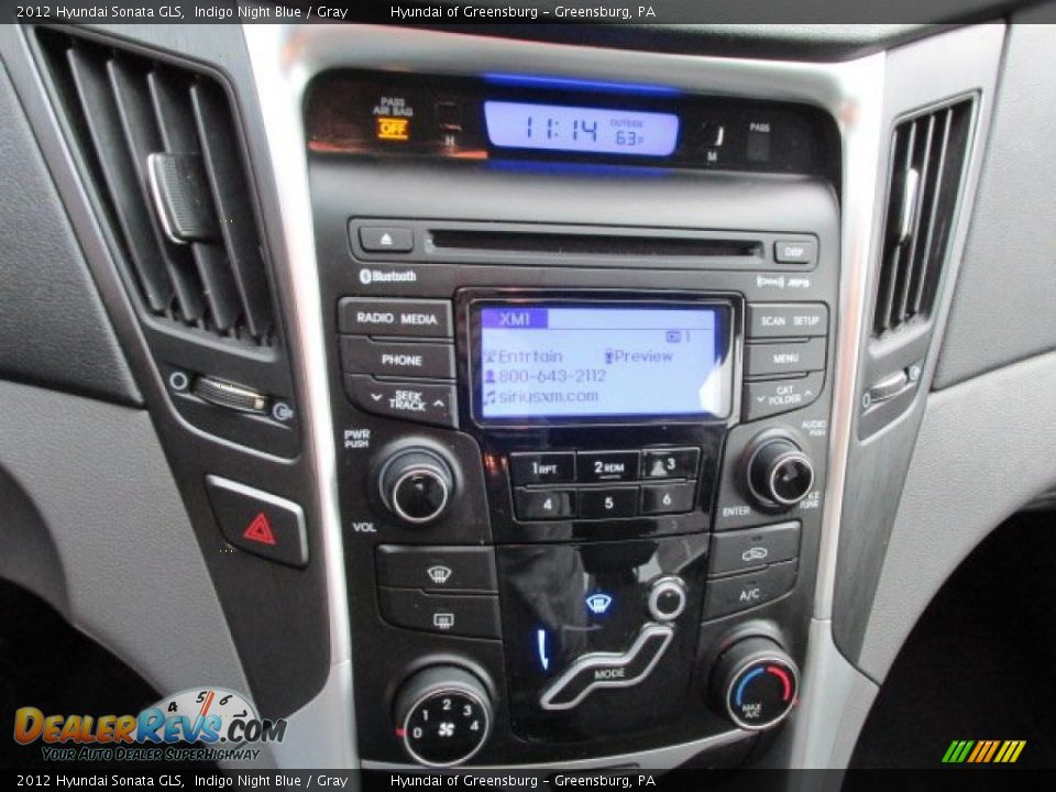 2012 Hyundai Sonata GLS Indigo Night Blue / Gray Photo #15