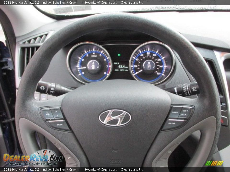 2012 Hyundai Sonata GLS Indigo Night Blue / Gray Photo #18
