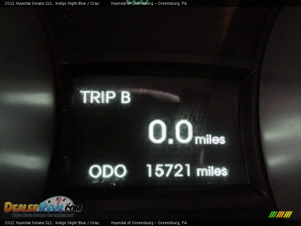 2012 Hyundai Sonata GLS Indigo Night Blue / Gray Photo #25