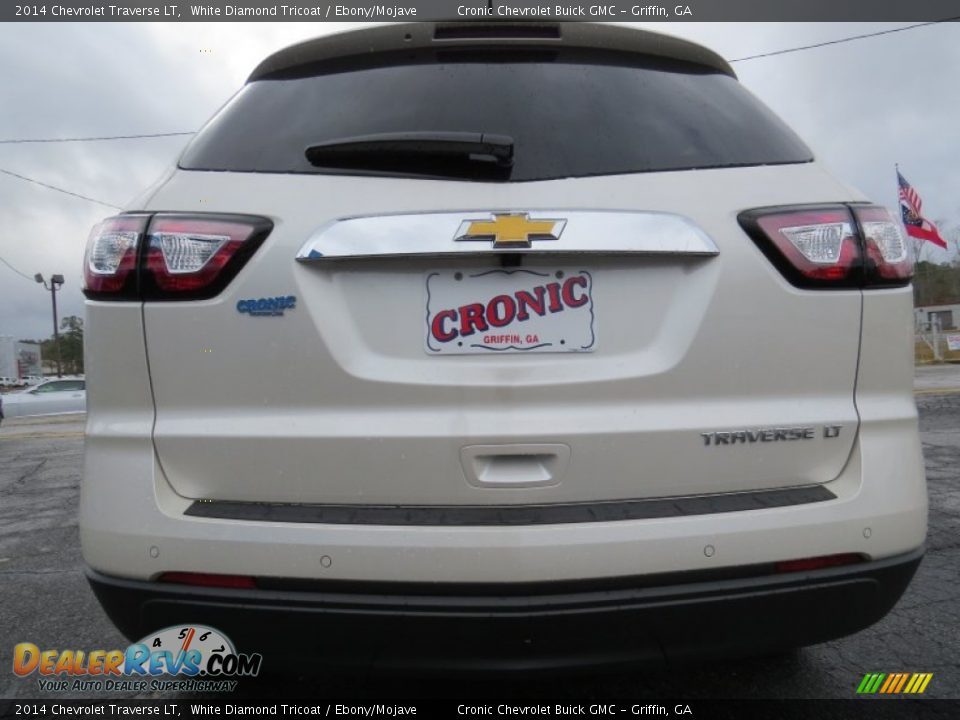 2014 Chevrolet Traverse LT White Diamond Tricoat / Ebony/Mojave Photo #6
