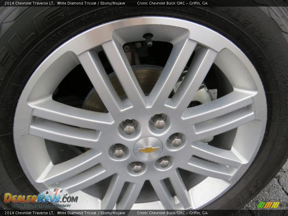 2014 Chevrolet Traverse LT White Diamond Tricoat / Ebony/Mojave Photo #9