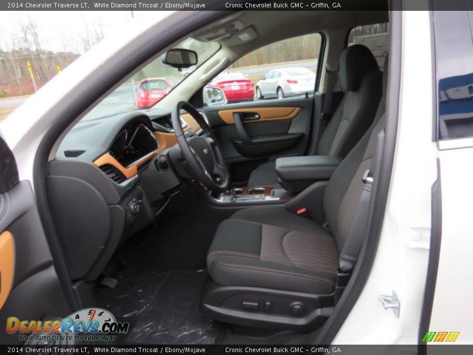 2014 Chevrolet Traverse LT White Diamond Tricoat / Ebony/Mojave Photo #10