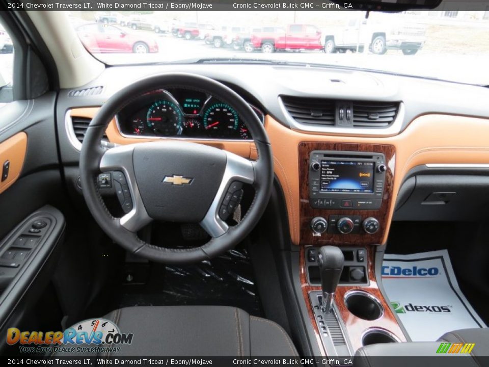 2014 Chevrolet Traverse LT White Diamond Tricoat / Ebony/Mojave Photo #12