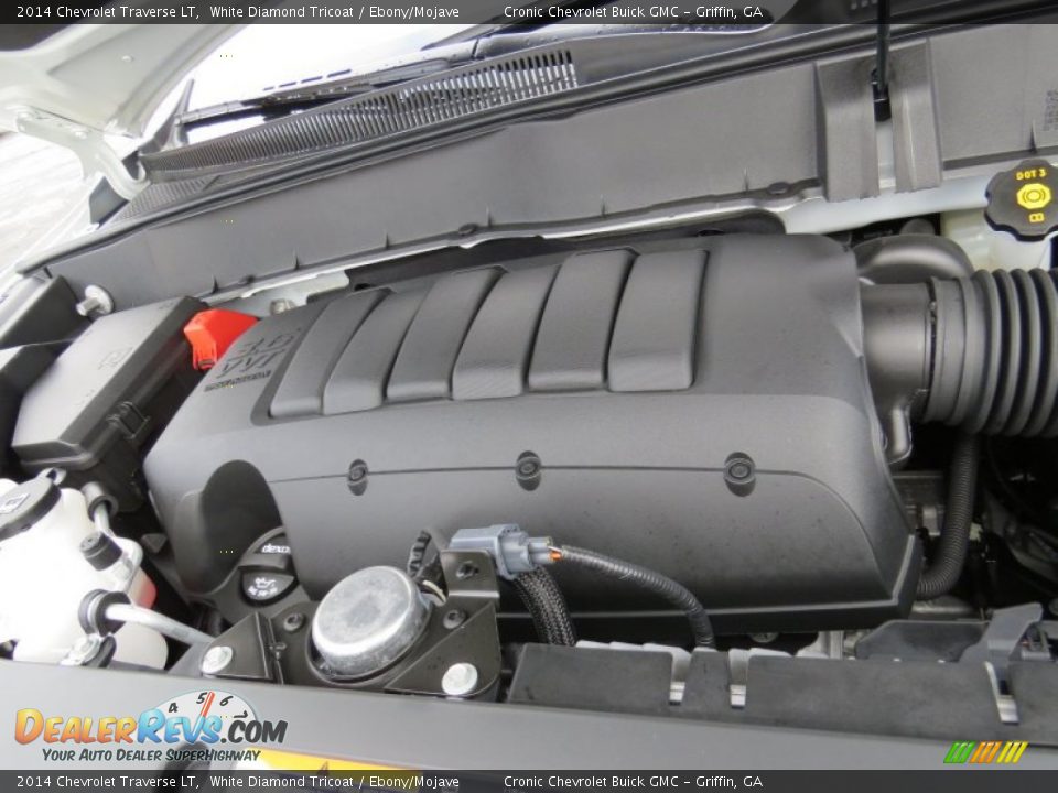 2014 Chevrolet Traverse LT White Diamond Tricoat / Ebony/Mojave Photo #13