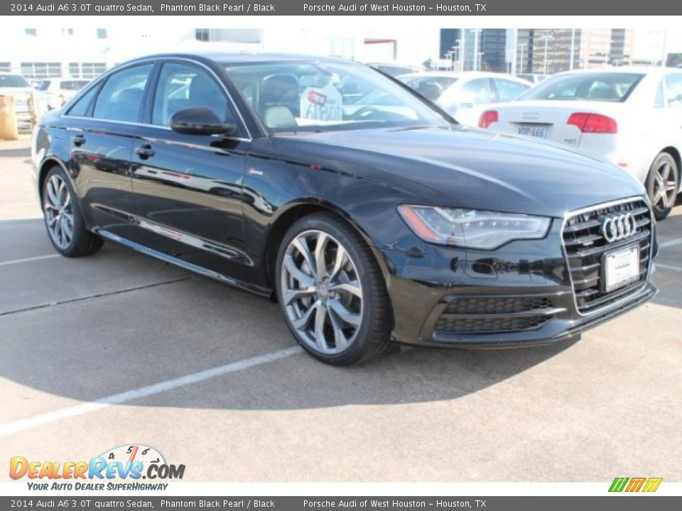 2014 Audi A6 3.0T quattro Sedan Phantom Black Pearl / Black Photo #1