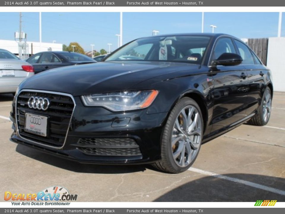2014 Audi A6 3.0T quattro Sedan Phantom Black Pearl / Black Photo #3